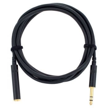 Cordial cfm 3 vk cable alargador auriculares jack macho y jack hembra stereo 3 metros