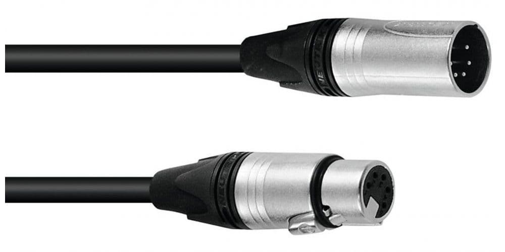 PSSO Neutrik DMX Cable XLR 5pin 20m bk Neutrik DMX 5pin 20m