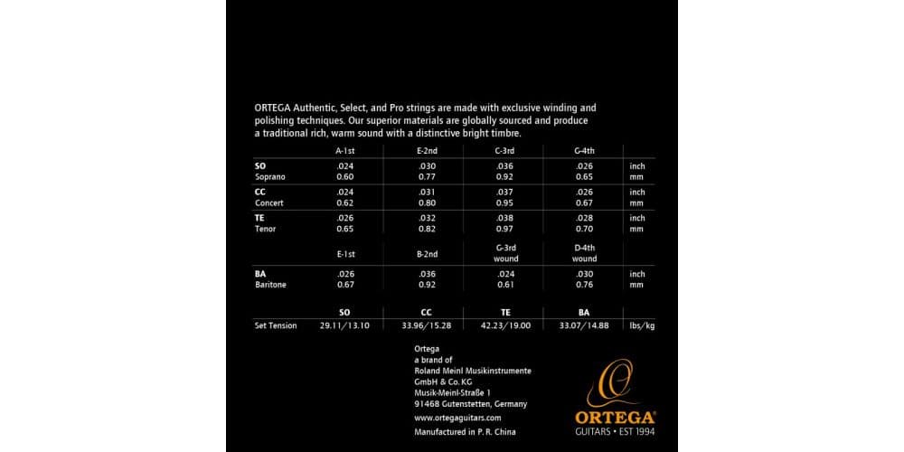 Ortega UKSBK-SO Juego Cuerdas Ukelele UKSBK-SO