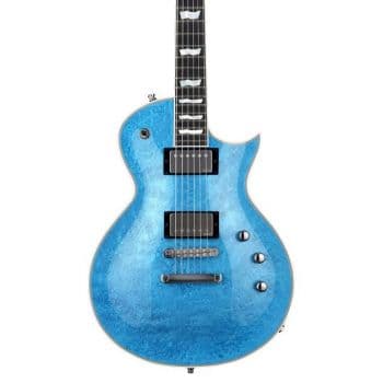 Esp eclipse custom blue liquid metal guitarra eléctrica
