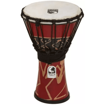 Toca Percussion SFDJ-7RP Bali Red Djembe Freestyle Afinación cuerda SFDJ-7RP
