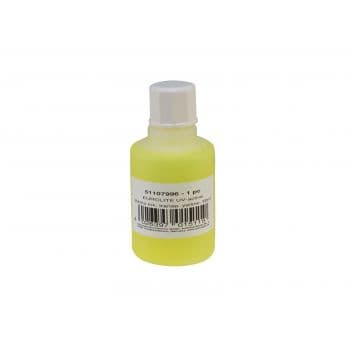 Eurolite tinta de estampado uv-activa amarillo transparente 50ml