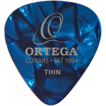 Ortega ogp-bp-t10 set de púas thin 10 unidades blue pearl