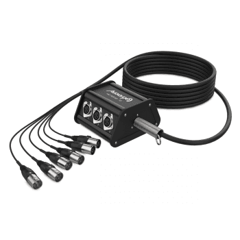 Audibax MC XLR 66 10 Metros Cajetín de Escenario 6 Entradas XLR