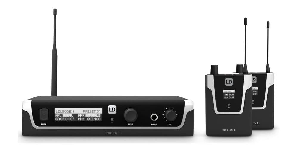 LD Systems U506 IEM BUNDLE Sistema Monitorización In Ear Doble U506 IEM BUNDLE - Sistema de monitorización In-Ear