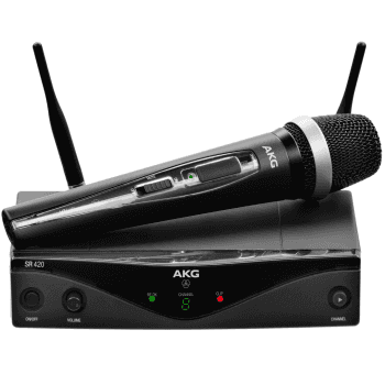 Akg wms-420 vocal capsula d-5 microfono inalambrico mano,banda d