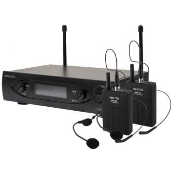 Eikon WM101DHV2. Sistema de Micrófono de Diadema Inalámbrico UHF Doble Canal