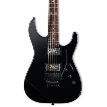 Esp kh2 neck thru black guitarra eléctrica