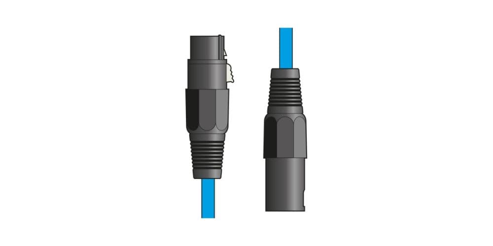 Citronic 190.092UK Cable de micrófono XLR Hembra - XLR Macho 1,5 m Color Azul Cable de micrófono XLR Hembra - XLR Macho 1,5 m Co