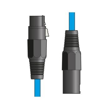 Citronic 190.092UK Cable de micrófono XLR Hembra - XLR Macho 1,5 m Color Azul Cable de micrófono XLR Hembra - XLR Macho 1,5 m Co