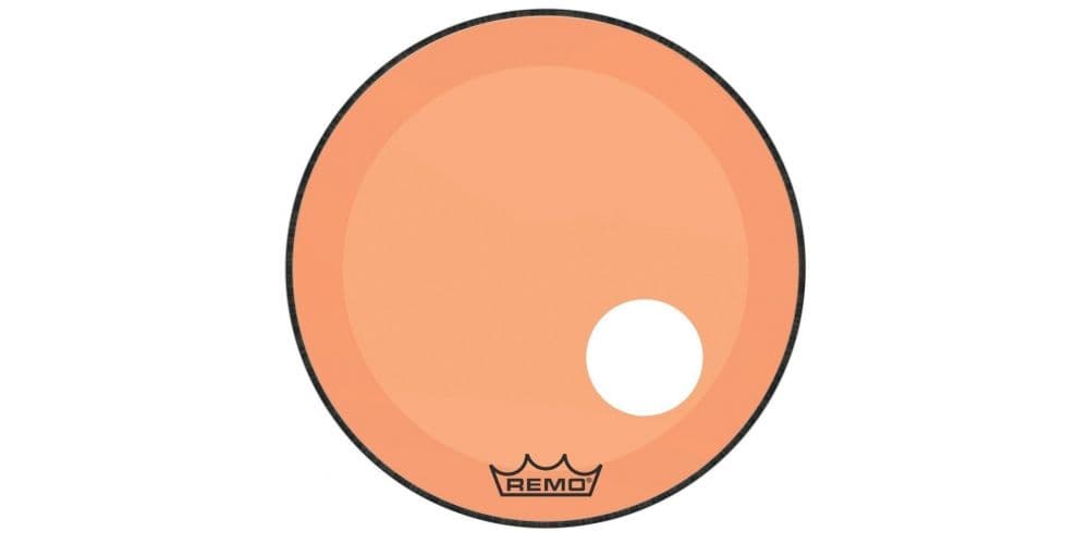 Remo 20" Powerstroke 3 Colortone Clear Naranja Parche de Bombo de Bombo 20" Powerstroke 3 Colortone C