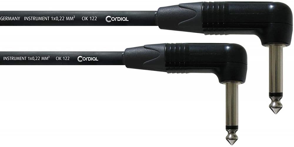 Cordial CPI 0,3 RR Cable Jack Acodado a Jack Acodado Mono 0,3 Metros CPI 0,3 RR