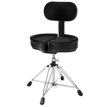 Ahead Drum Thrones SPG-BBR4 Banqueta Spinal G de 18 "con respaldo 4 patas SPG-BBR4 Banqueta Spinal G de 18 "con respaldo 4 p