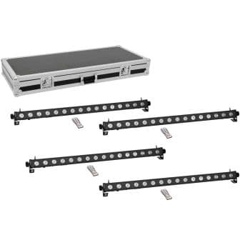 Eurolite set 4x led pix-16 qcl bar + case