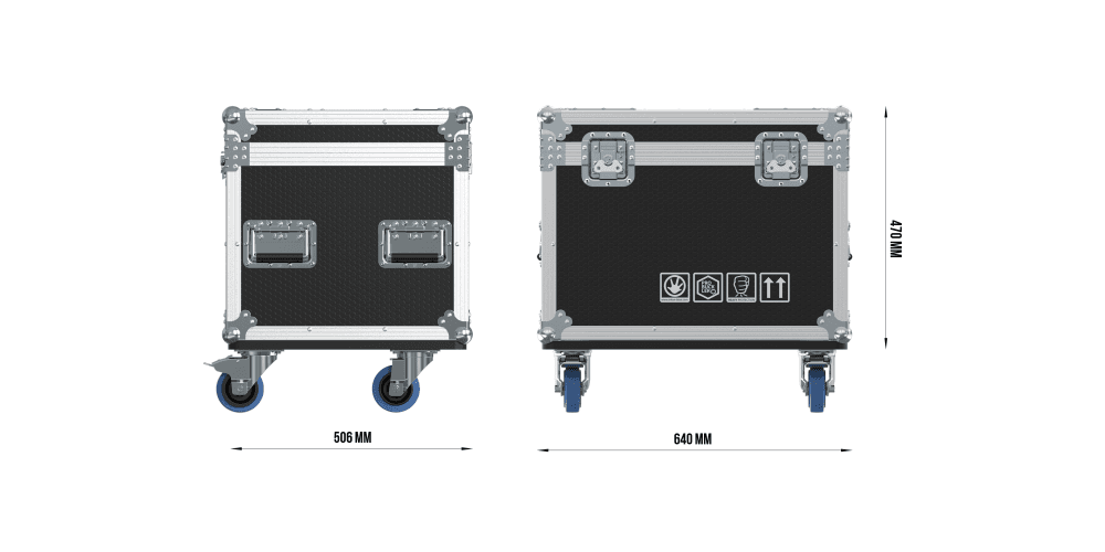 Triton Blue Kosmos 1000 IP65 FC Flightcase para 2 unidades Kosmos 1000 IP65 FC