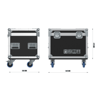 Triton Blue Kosmos 1000 IP65 FC Flightcase para 2 unidades Kosmos 1000 IP65 FC