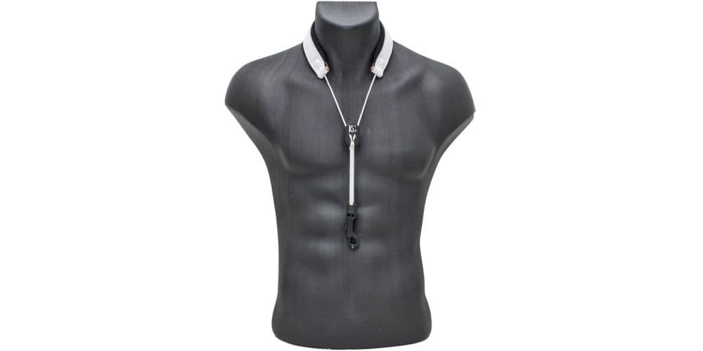 BG France Cordón Saxo S-28SH Acolchado Cuero Blanco S-28SH