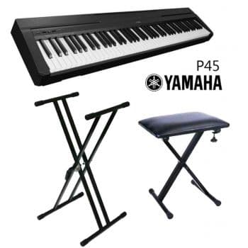 Yamaha p45 piano digital + soporte + banqueta