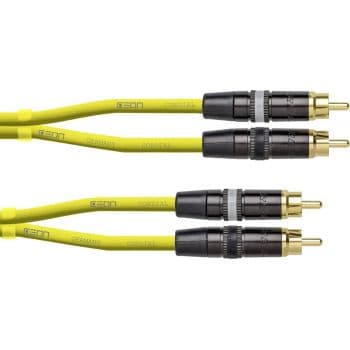 Cordial ceon dj rca 1,5 y cable 2 rca a 2 rca macho 1,5 metros