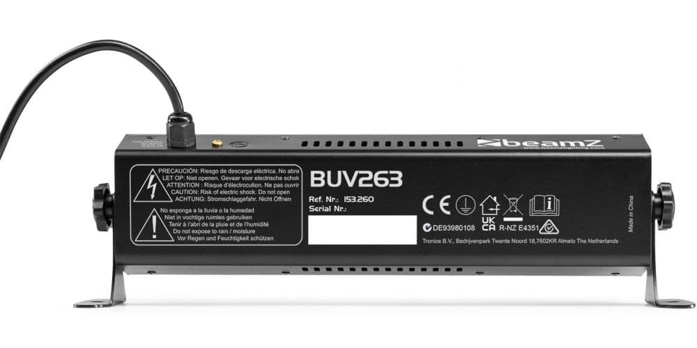 Beamz BUV263 Barra UV 2X 6 LEDS BUV263 Barra UV 2X 6 LEDS