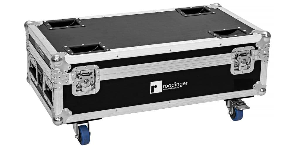 Roadinger Flightcase 6x AKKU IP UP-4 Plus HCL Spot WDMX with Charging Function Flightcase 6x AKKU IP UP-4 Plus HCL Spot WDMX with