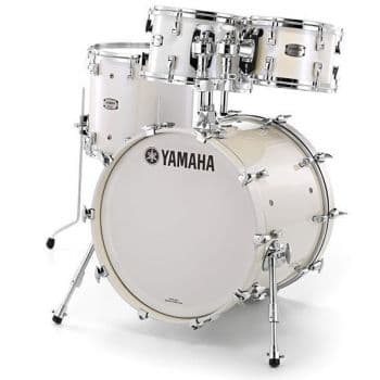 Yamaha amp6f3 pwh absolute hybrid maple polar white set de cascos para batería