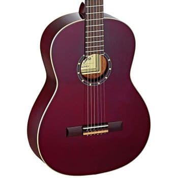 Ortega r131sn wr guitarra clásica family pro 4/4 sn wine red
