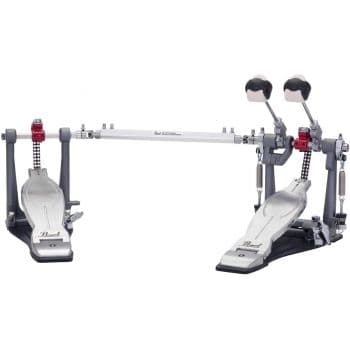 Pearl pedal de bombo eliminator solo doble rojo
