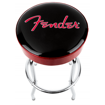 Fender red sparkle logo taburete alto de 30 rojo/ negro