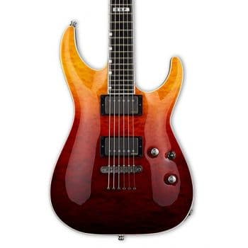 Esp eii horizon nt-ii tiger eye amber fade guitarra electrica