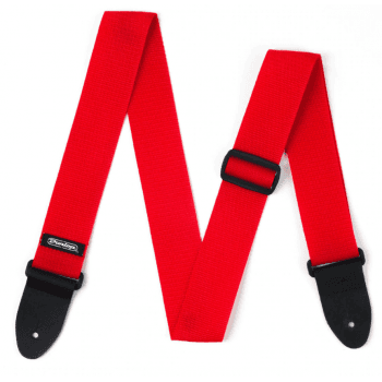 Dunlop d0701rd correa roja para guitarra y bajo poly red