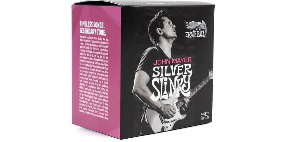 Ernie Ball 2218 Slinky Silver John Mayer Signature 10.5-47 6PACK 2218 6PACK