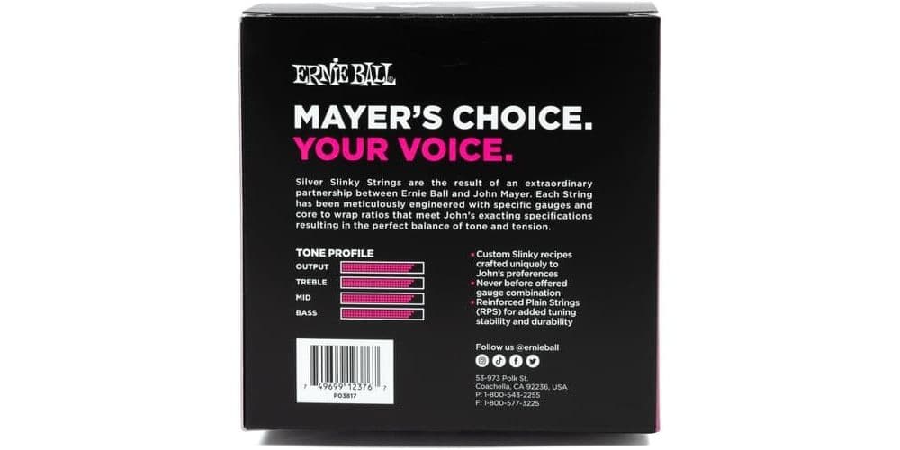 Ernie Ball 2218 Slinky Silver John Mayer Signature 10.5-47 6PACK 2218 6PACK