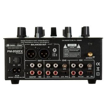 Omnitronic PM-202FX Mesa Mezclas 2 Canales PM-202FX