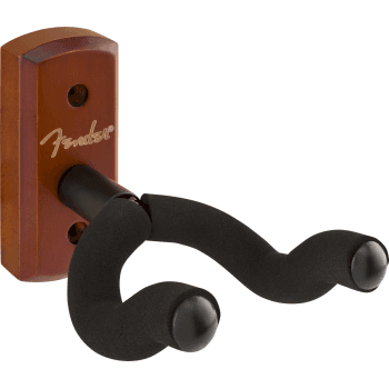 Fender essentials guitar wall hanger, rosewood soporte guitarra