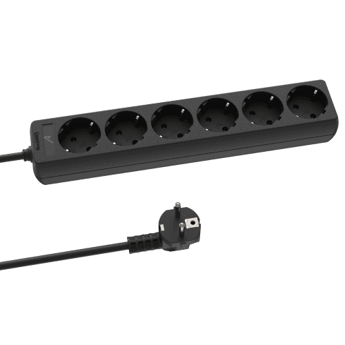 Audibax PS6-150-15 Regleta 6 Tomas Schuko 1,5m 1,5 mm² PS6-150-15