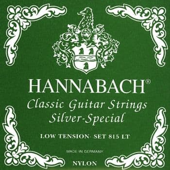 Hannabach 815lt green low tension cuerdas para guitarra clásica