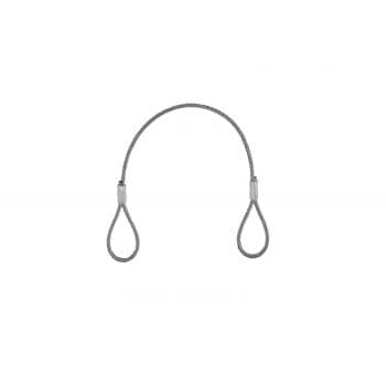 Eurolite cable de acero seguridad silver 400x3mm