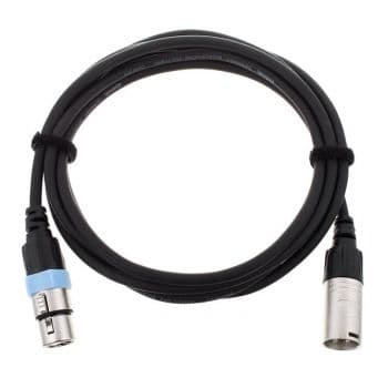 Cordial ccm 2,5 fm cable xlr hembra y xlr macho 2,5 metros
