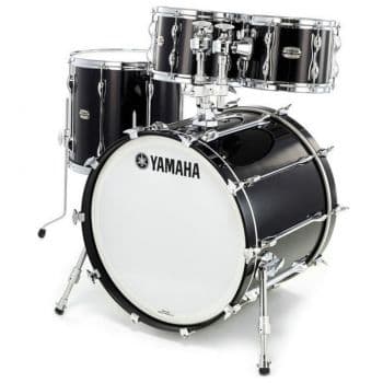 Yamaha jazz custom drum set solid black