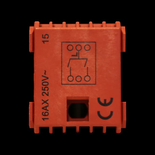 PROCAB CP45SP2/B Módulo de interruptor - Contacto de interruptor bipolar permanente de 2 vías Negro PROCAB CP45SP2/B