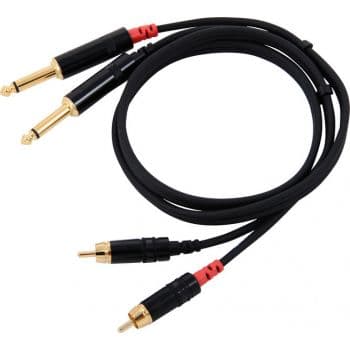 Cordial cfu 0,9 pc cable 2 jack macho a 2 rca 0,9 metros
