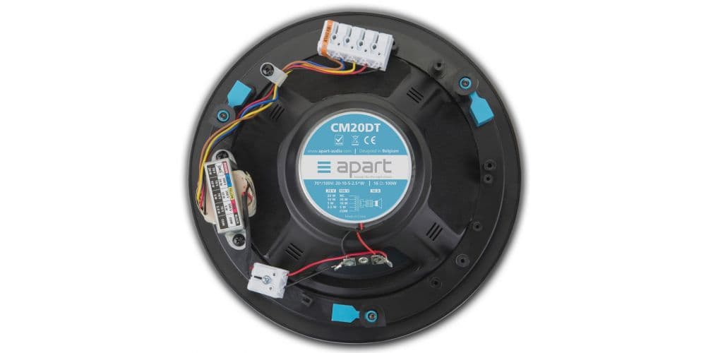 Apart Biamp CM20DT Altavoz integrado de dos vías de 16 ohmios o 70/100 voltios. CM20DT