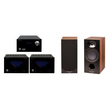 Advance paris px-1 bk+ advance bx-2 bk + advance kc400 evo walnut conjunto de audio