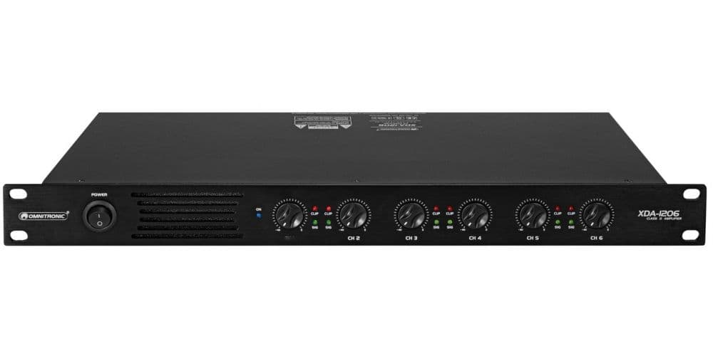 Omnitronic XDA-1206 Amplificador Multicanal Clase D XDA-1206
