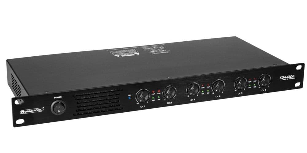 Omnitronic XDA-1206 Amplificador Multicanal Clase D XDA-1206
