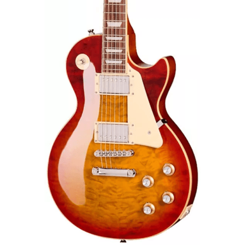 Epiphone Les Paul Standard 60s Quilt Top Washed Cherry Sunburst Guitarra Eléctrica Les Paul Standard 60s Quilt Top Washed Cherry Sunb