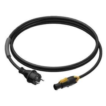 PROCAB Cable Alimentación Schuco macho Powercon Hembra Neutrik 1,5 m Cable Alimentación Schuco macho Powercon Hembra Ne