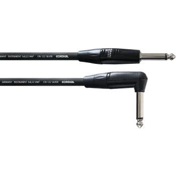 Cordial cii 6 pr cable jack mono a jack acodado 6 metros