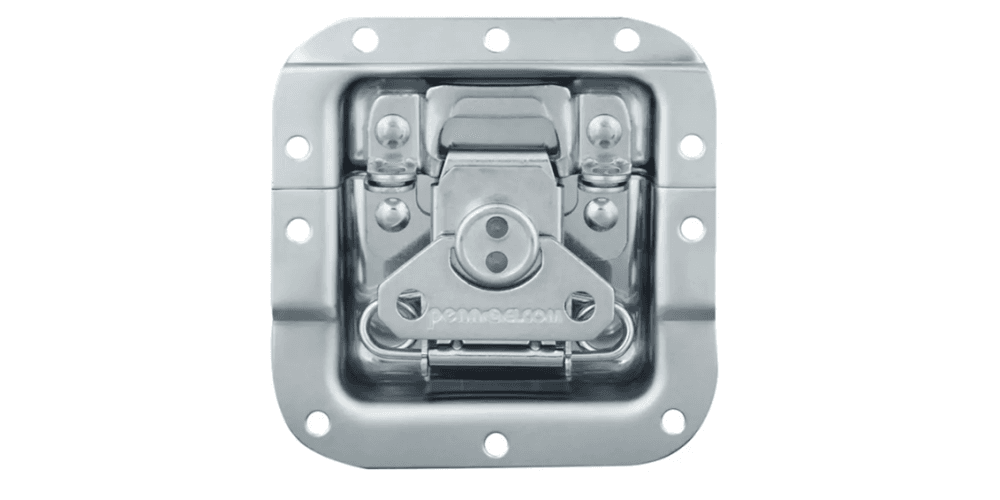 Walkasse W-CIERRE-PENNELCOM Cierre Mariposa Mediano con doble anillo para candado, plata W-CIERRE-PENNELCOM